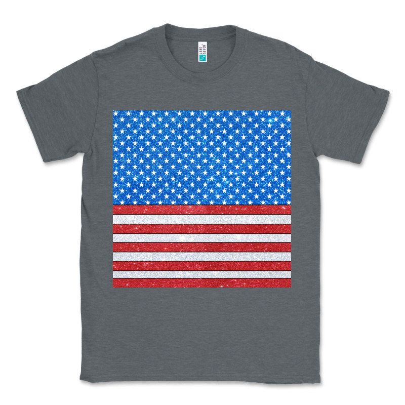 Glitter 4th Of July Seamless Pattern Classic Tee by BundleAndBundleShop | Teevron