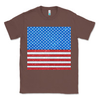 Chestnut Glitter 4th Of July Seamless Pattern Classic Tee - BundleAndBundleShop
