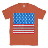 Copper Glitter 4th Of July Seamless Pattern Classic Tee - BundleAndBundleShop