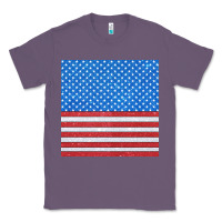 Lavender Glitter 4th Of July Seamless Pattern Classic Tee - BundleAndBundleShop