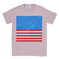 Lilac Glitter 4th Of July Seamless Pattern Classic Tee - BundleAndBundleShop