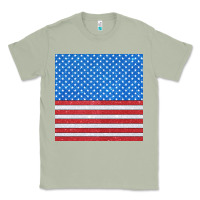Matcha Glitter 4th Of July Seamless Pattern Classic Tee - BundleAndBundleShop