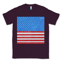 Plum Glitter 4th Of July Seamless Pattern Classic Tee - BundleAndBundleShop