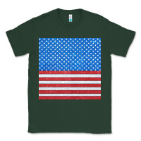Sports Green Glitter 4th Of July Seamless Pattern Classic Tee - BundleAndBundleShop