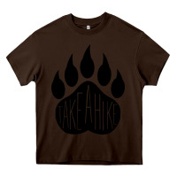 Chocolate Brown take a hike Heavy Core Tee - Unal Design