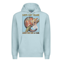 Blue Mist Let's Eat Trash & Get Hit By A Car Premium Hoodie - Bettercallsaul