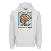 Dove Grey Let's Eat Trash & Get Hit By A Car Premium Hoodie - Bettercallsaul