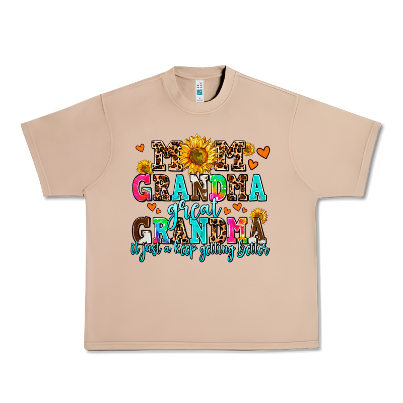 Mom Grandma Great Grandma Its Just A Keep Getting Urban Heavy Tee by AdoDesignShop | Teevron