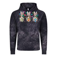 Cloud Black western bunny gnome Vintage Hoodie - RacoonDesign