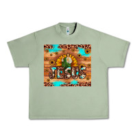 Oil Green jesus san judas Urban Heavy Tee - JahusDesignShop