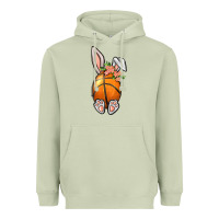 Matcha Basketball Easter Bunny Heavyweight Hoodie - BundleAndBundleShop