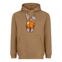 Toasted Coconut Basketball Easter Bunny Heavyweight Hoodie - BundleAndBundleShop