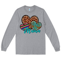 Heather Grey hearts mama Long Sleeve Tee - Artiststas