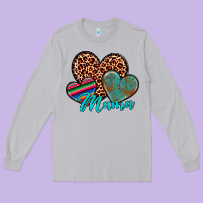 Hearts Mama Long Sleeve Tee Designed By Artiststas