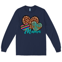 Navy hearts mama Long Sleeve Tee - Artiststas