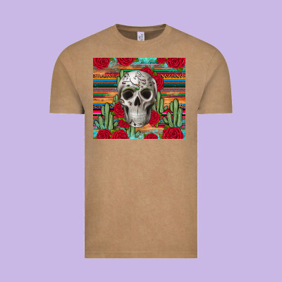 Skull Cactus Vintage Tee Designed By Jahusdesignshop
