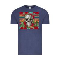 Vintage Denim skull cactus Vintage Tee - JahusDesignShop
