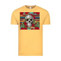 Vintage Mustard skull cactus Vintage Tee - JahusDesignShop