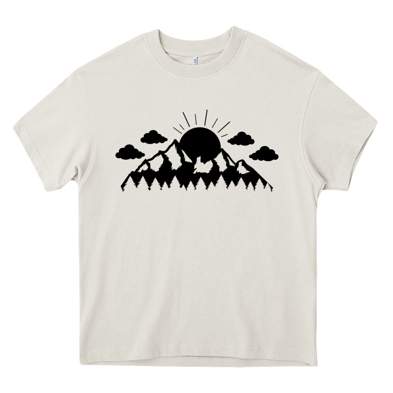 Mountain Heavy Core Tee by Unal Design | Teevron