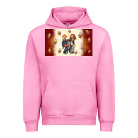 Fuchsia Pink cartoon wizards Urban Hoodie - TumblerDesignByShophia