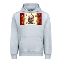 Heather Grey cartoon wizards Urban Hoodie - TumblerDesignByShophia