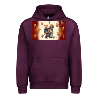 Mauve Wine cartoon wizards Urban Hoodie - TumblerDesignByShophia
