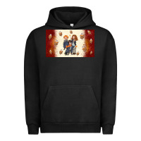 Pigment Black cartoon wizards Urban Hoodie - TumblerDesignByShophia