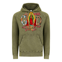Vintage Olive With God All Things Are Possible Vintage Hoodie - RacoonDesign