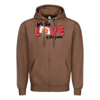Chestnut for the love of the game Zipper Hoodie - MaliasSmallBusiness