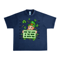 Navy may the luck of the irish be with you Urban Heavy Tee - Artiststas