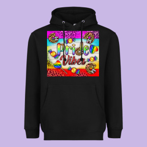 Pride Vibes Lgbtq+ Tumbler Heavyweight Hoodie Designed By Bundleandbundleshop