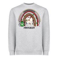 Heather Grey Christmas dental life rainbow Heavyweight Sweatshirt - JahusDesignShop