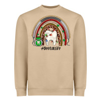 Mushroom Christmas dental life rainbow Heavyweight Sweatshirt - JahusDesignShop