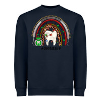 Navy Christmas dental life rainbow Heavyweight Sweatshirt - JahusDesignShop