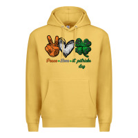 Antique Gold peace love st patrick's day Premium Hoodie - Bettercallsaul