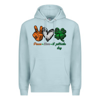 Blue Mist peace love st patrick's day Premium Hoodie - Bettercallsaul