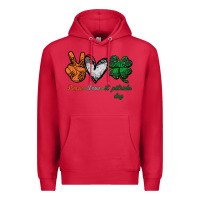 Cardinal peace love st patrick's day Premium Hoodie - Bettercallsaul