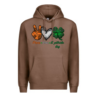 Chestnut peace love st patrick's day Premium Hoodie - Bettercallsaul
