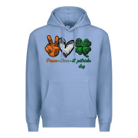 Colony Blue peace love st patrick's day Premium Hoodie - Bettercallsaul