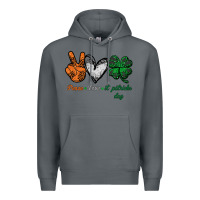 Rock peace love st patrick's day Premium Hoodie - Bettercallsaul
