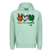Seafoam peace love st patrick's day Premium Hoodie - Bettercallsaul
