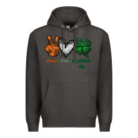 Smoke peace love st patrick's day Premium Hoodie - Bettercallsaul