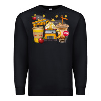Black School Bus Coffee And Star Bbs Premium Sweatshirt - BundleAndBundleShop