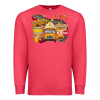 Cardinal School Bus Coffee And Star Bbs Premium Sweatshirt - BundleAndBundleShop