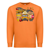 Carrot School Bus Coffee And Star Bbs Premium Sweatshirt - BundleAndBundleShop