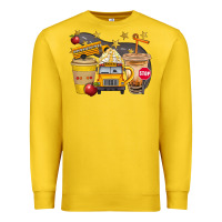 Lemon School Bus Coffee And Star Bbs Premium Sweatshirt - BundleAndBundleShop