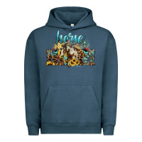 Pigment Midnight Navy Horse Mom Urban Hoodie - HowdyJamesFarm