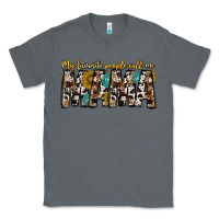 Charcoal Heather my favorite peoplle call me mama Classic Tee - CowhideDigitalArt
