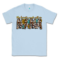 Dusty Blue my favorite peoplle call me mama Classic Tee - CowhideDigitalArt