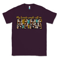 Plum my favorite peoplle call me mama Classic Tee - CowhideDigitalArt